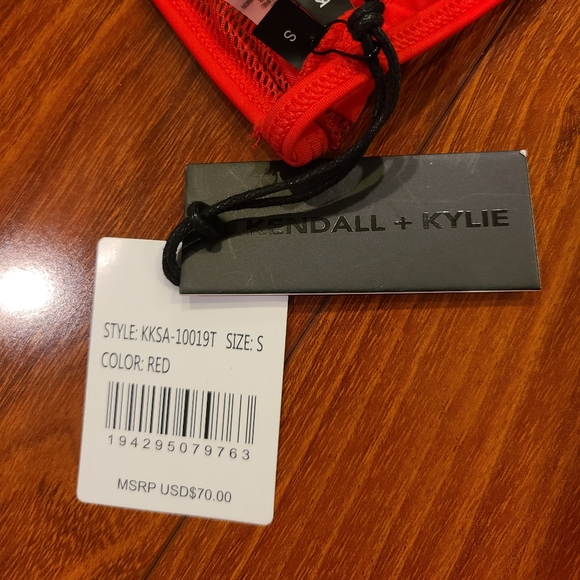 Kendall +Kylie 2pc Red Bikini Set Size Small - Picture 10 of 11